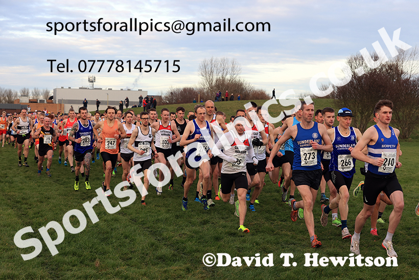 Senior mens 2024 NECAA Cross Country Champs., Temple Park, South Shields. Photo: David T. Hewitson/Sports for All Pics